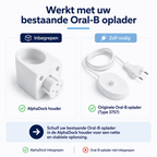 Laderhouder voor Oral-B - Ovaal - Wandmontage