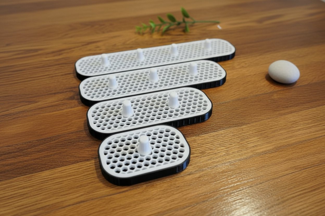 Warm eiken achtergrond met deco